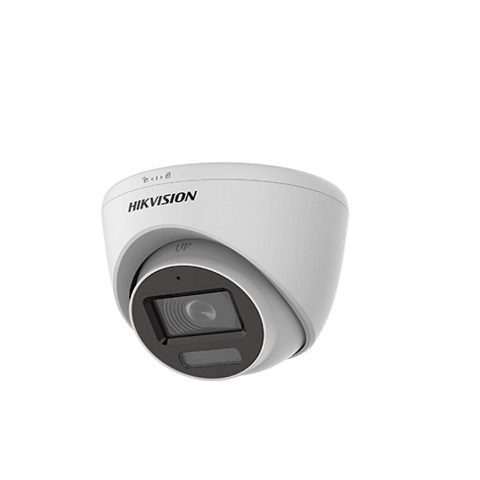 Hikvision 2MP Smart Hybrid Light Audio Indoor Fixed Turret Camera - switchable signals (TVI/AHD/CVI/CVBS?Audio with audio over coaxial cable - built-in mic  - Metal - Outdoor - fixed focal 2.8mm - DWDR - 1920 Á— 1080 - IP67 - 30M IR - 20M White light