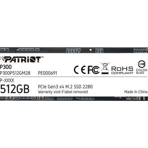 UNIDAD SSD M.2 PCIe 512GB PATRIOT 2280 Gen 3 BULK  NUEVO