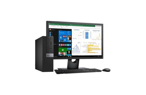 Computadora Dell Optiplex 5080 CI5 8VA. 8GB 240GB SSD  Monitor 22" Wide teclado, mouse y cables